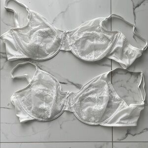 Bra’s Lace Pack of 2 White Size 40DD